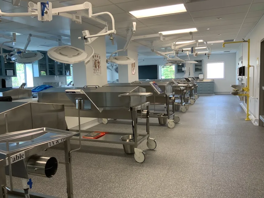 clinical anatomy lab multiple workstations 