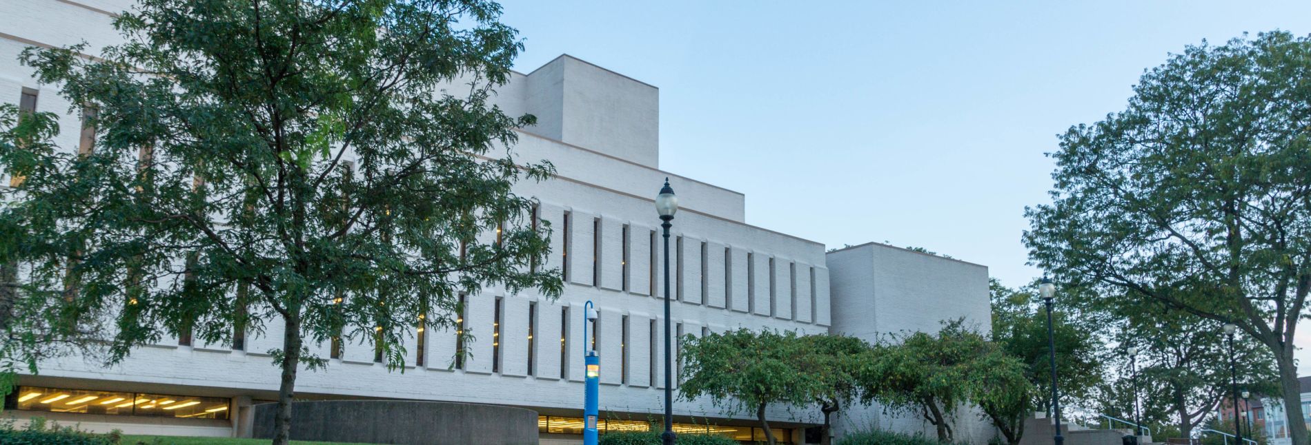 Exterior of library