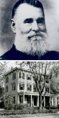 photo of theodore hyatt and photo of hyatt hall