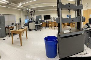 Solid mechanics lab for mechanical engineering students at Widener University