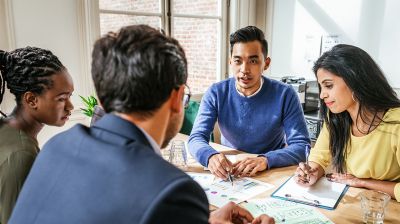 Diverse Professionals Working Together