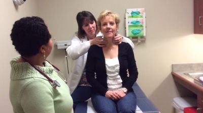 family nurse practitioner with patient 