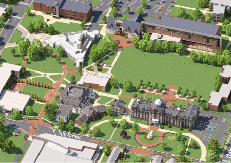 Widener University interactive campus map screenshot